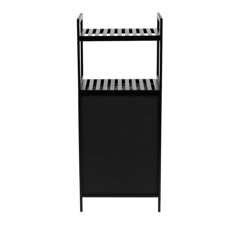Luxe bamboe wasmand - zwart - 10