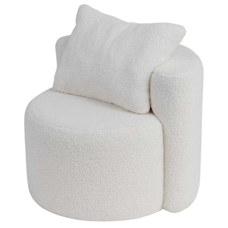 Kinderfauteuil met kussen - wit - 2
