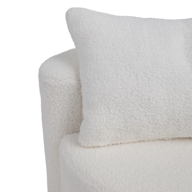 Kinderfauteuil met kussen - wit - 5