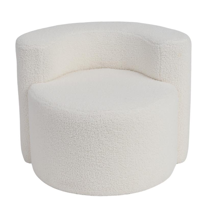 Kinderfauteuil met kussen - wit - 7