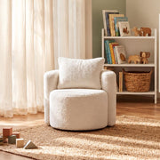 Kinderfauteuil met kussen - wit - 1