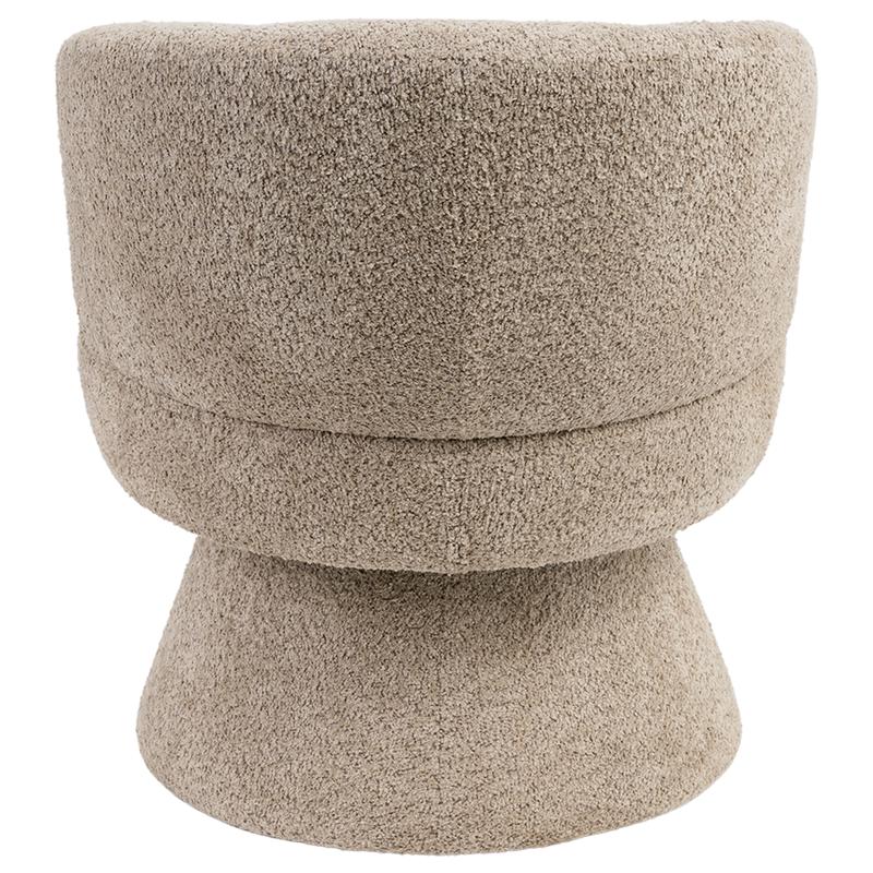 Draaifauteuil bouclé - taupe - 9