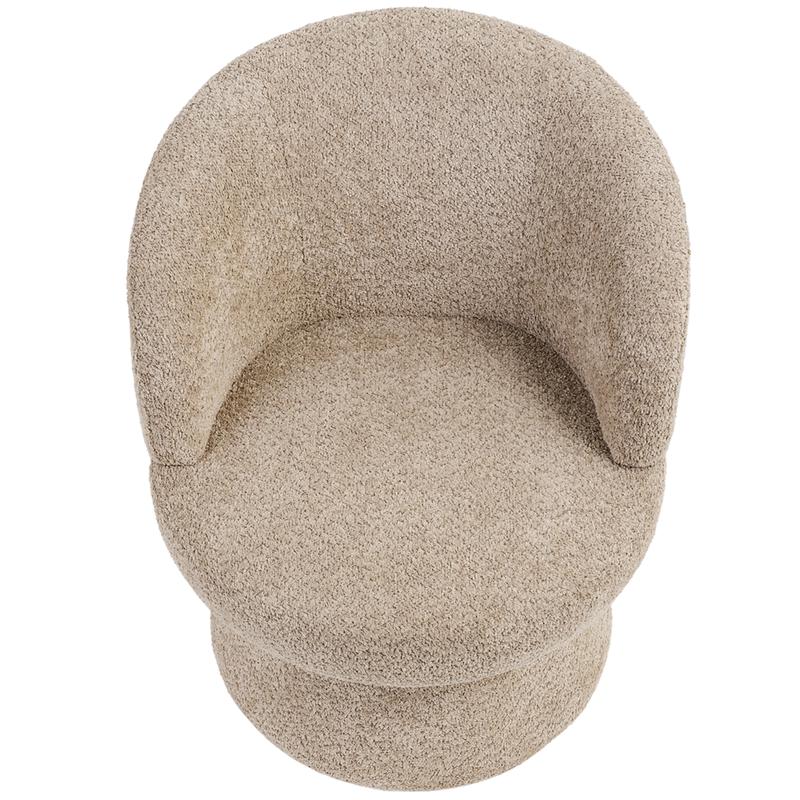 Draaifauteuil bouclé - taupe - 4