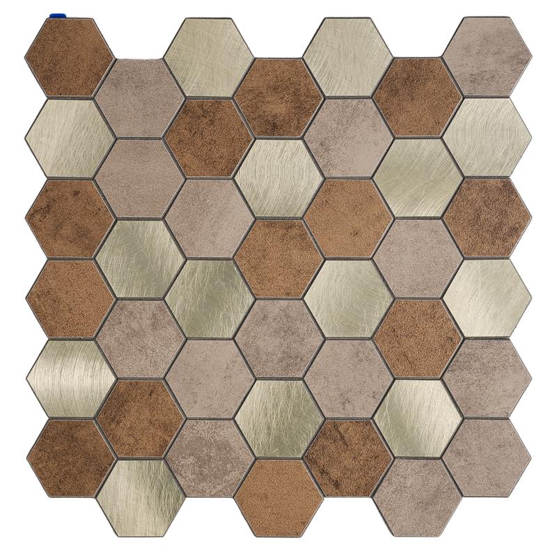 Zelfklevende wandtegels hexagon 16 stuks - 3
