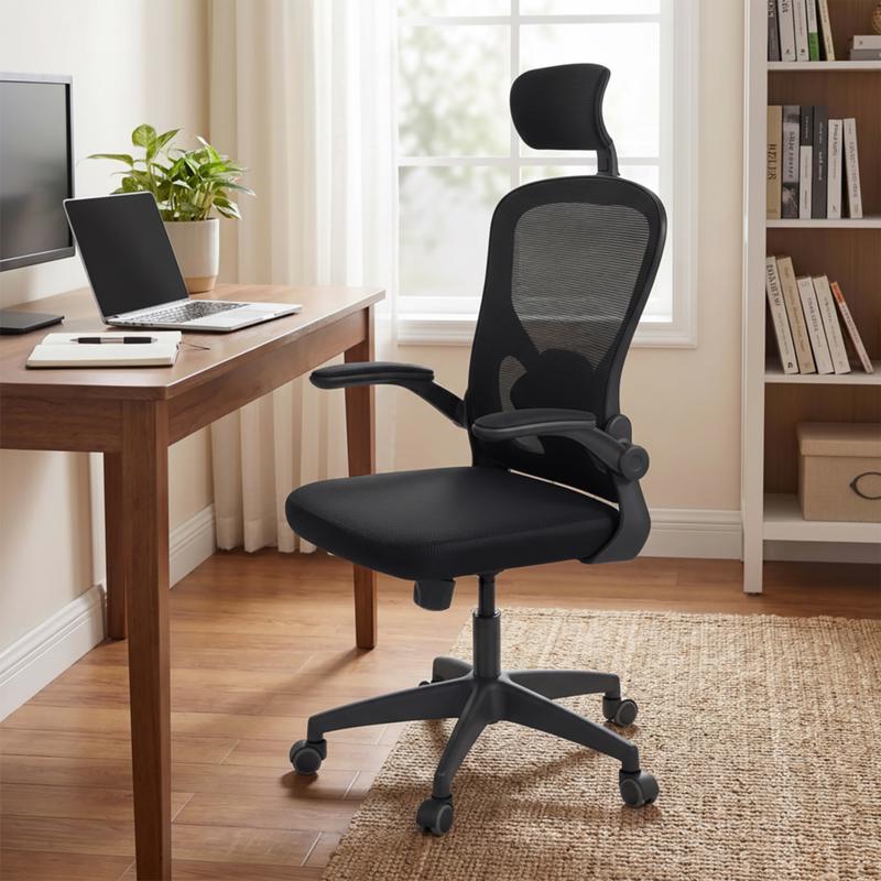 Ergonomische bureaustoel - zwart - 1