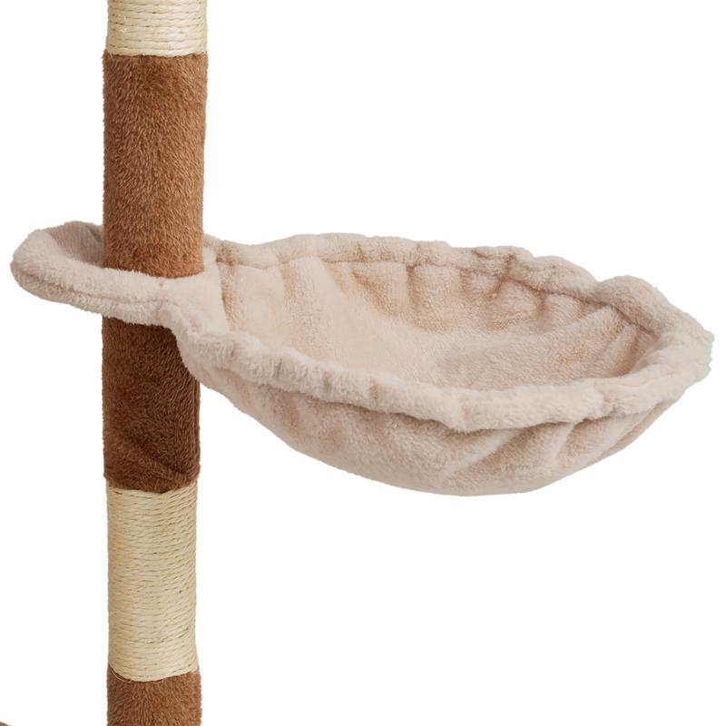 Krabpaal voor katten met sisal - bruin/crème - 8