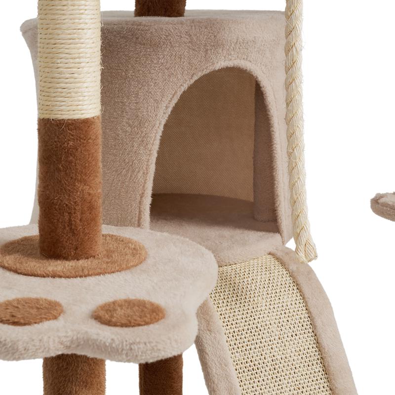 Krabpaal voor katten met sisal - bruin/crème - 5