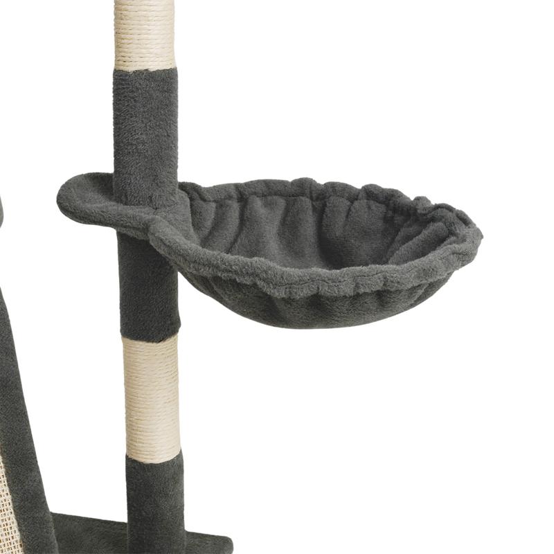 Krabpaal voor katten met sisal - grijs - 8