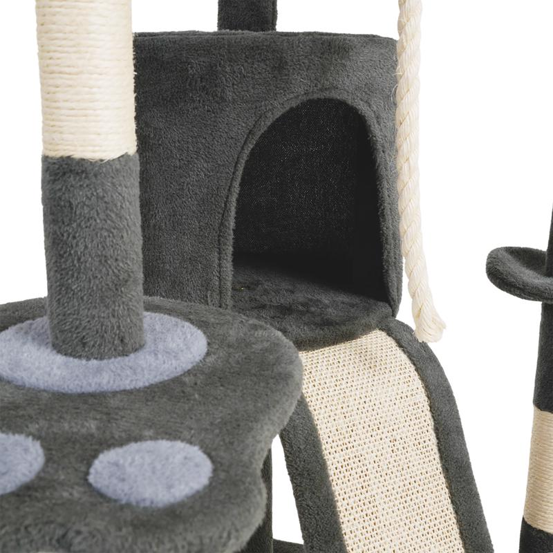 Krabpaal voor katten met sisal - grijs - 5