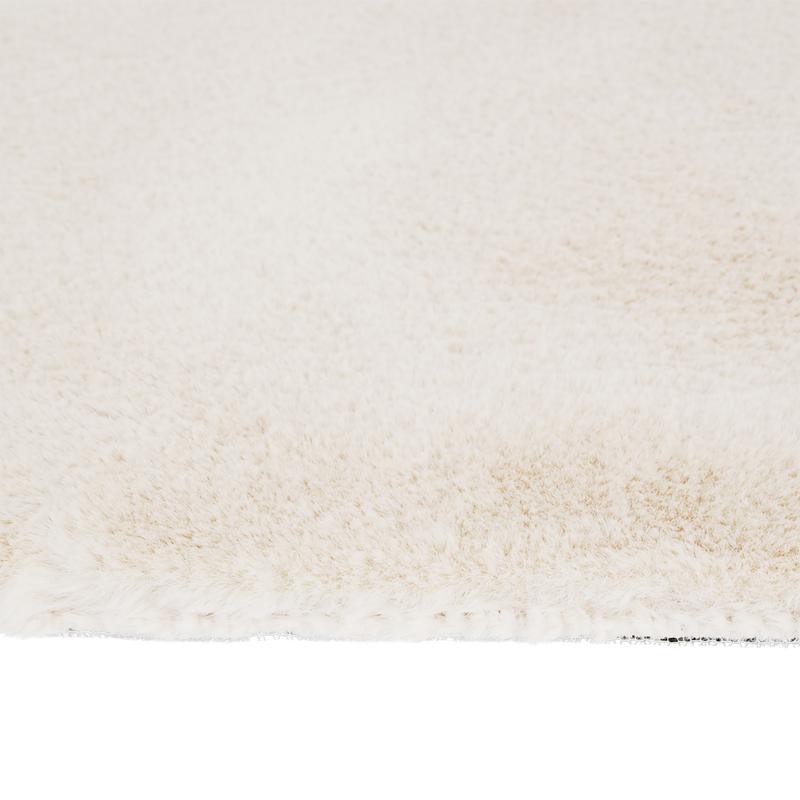Organisch vloerkleed - crème - 4